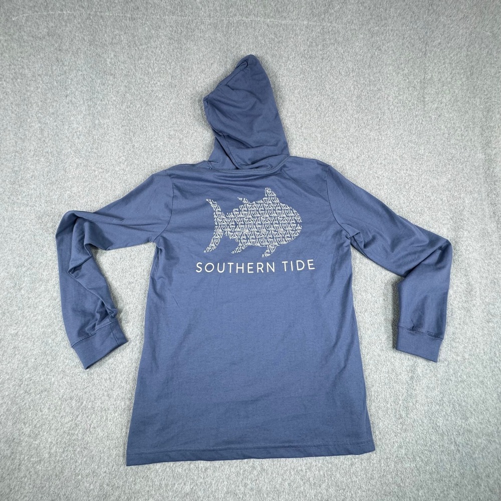 NWT Southern Tide BLUE Pullover HOODIE SWEATSHIRT Boys XL 16